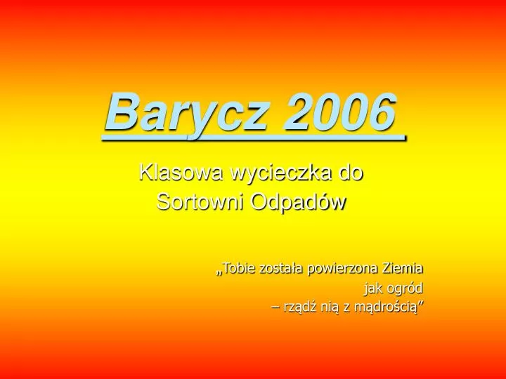 barycz 2006