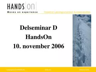 delseminar d handson 10 november 2006
