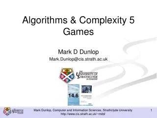 Algorithms &amp; Complexity 5 Games
