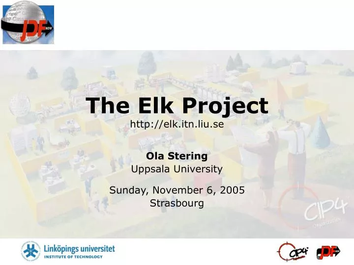 the elk project http elk itn liu se