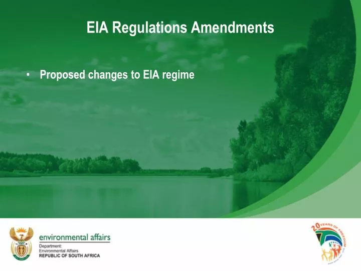 eia regulations amendments