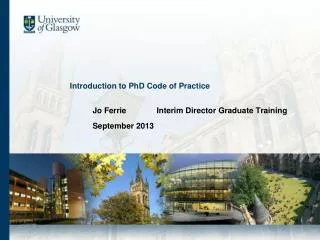 Introduction to PhD Code of Practice