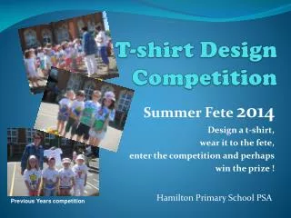 T-shirt Design Competition