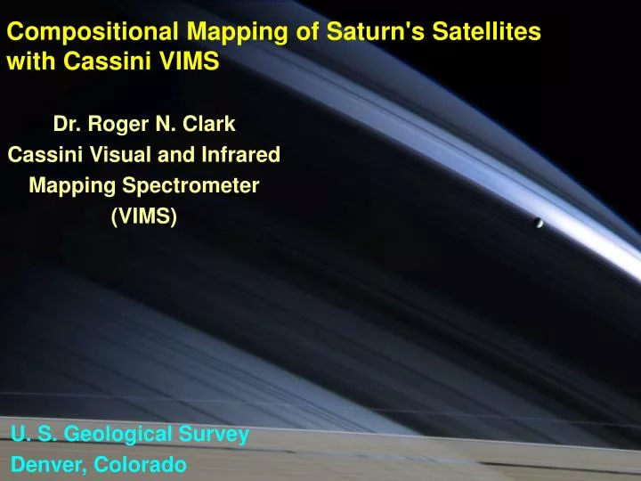 compositional mapping of saturn s satellites with cassini vims