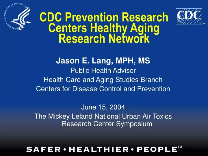 cdc prevention research centers healthy aging research network