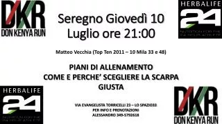 seregno gioved 10 luglio ore 21 00