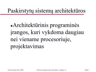 paskirstyt sistem architekt ros