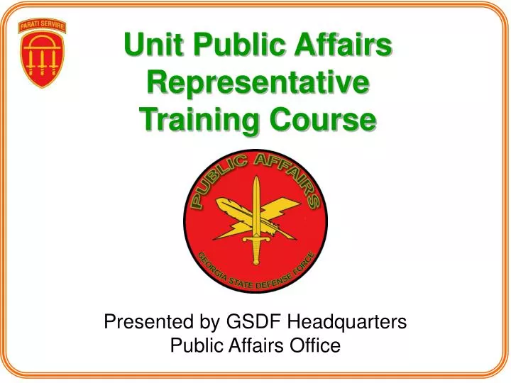 unit public affairs representative training course