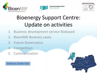 Bioenergy Support Centre: Update on activities