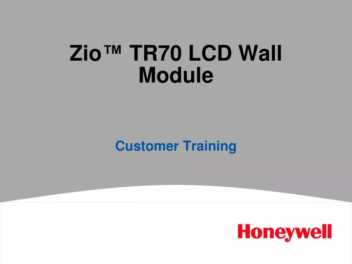 zio tr70 lcd wall module