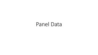 Panel Data