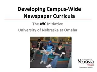 Developing Campus-Wide Newspaper Curricula
