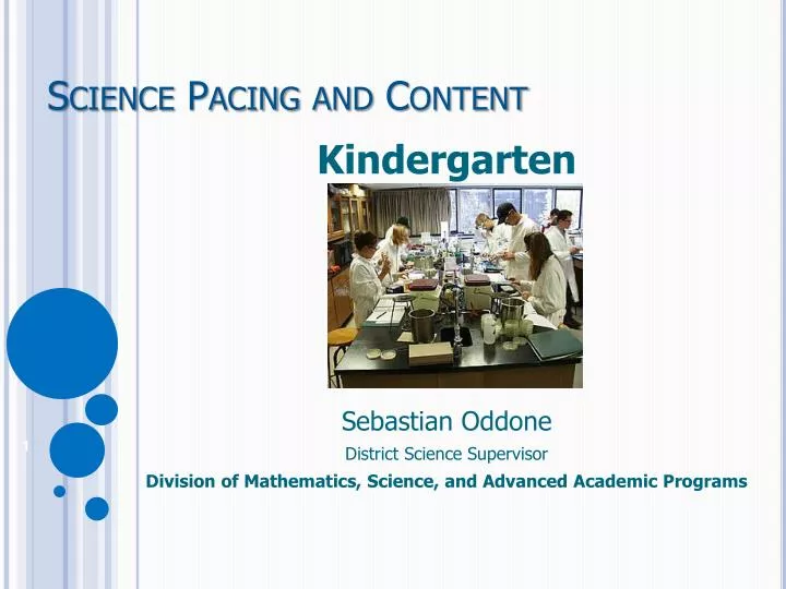 science pacing and content