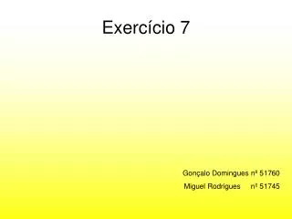 exerc cio 7