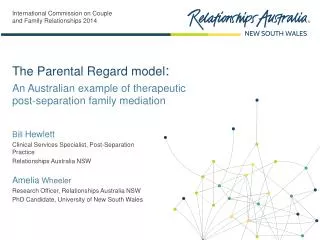 An Australian example of therapeutic post-separation family mediation