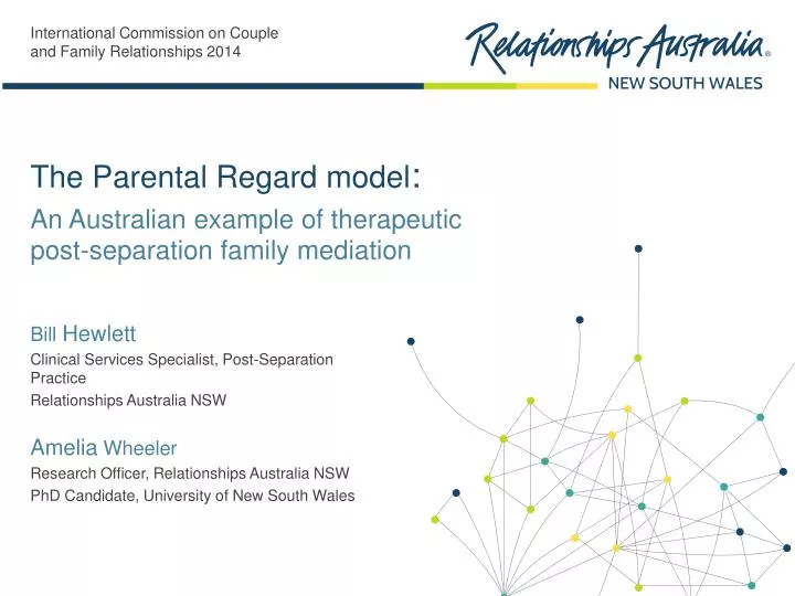 an australian example of therapeutic post separation family mediation