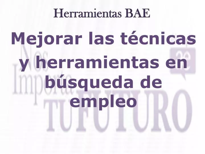 herramientas bae