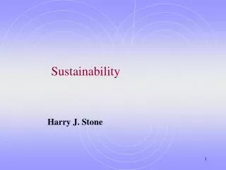 Sustainability