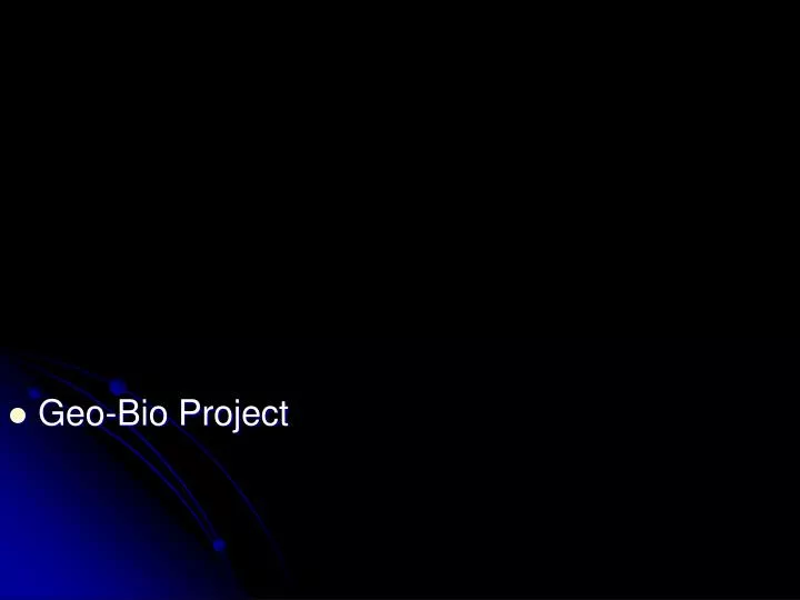 geo bio project
