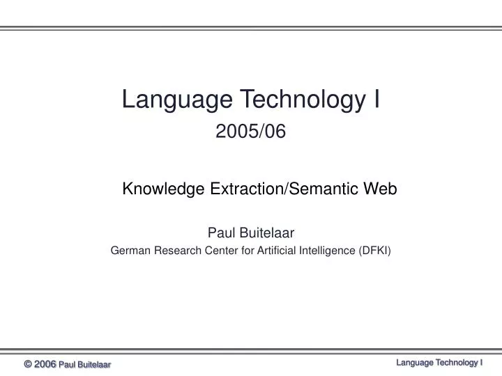 language technology i 2005 06