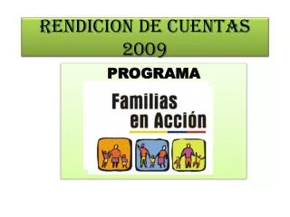rendicion de cuentas 2009