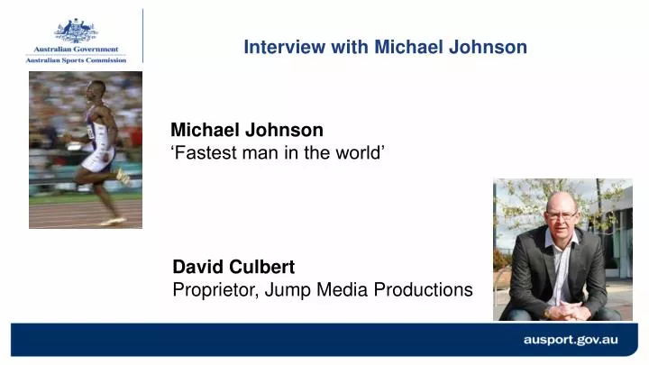interview with michael johnson