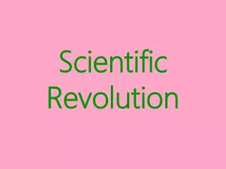 Scientific Revolution