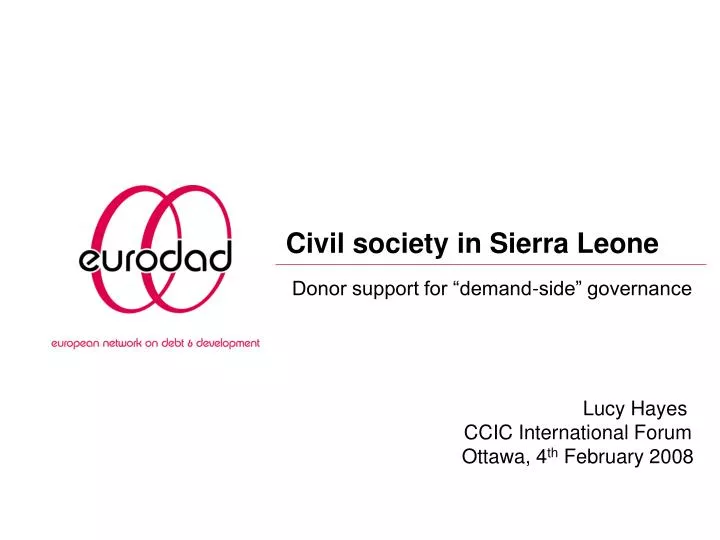 civil society in sierra leone