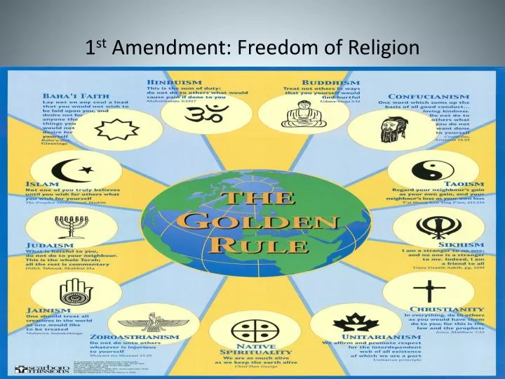 Ppt 1 St Amendment Freedom Of Religion Powerpoint Presentation Free Download Id6393073