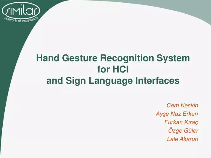 hand gesture recognition system for hci and sign language interfaces