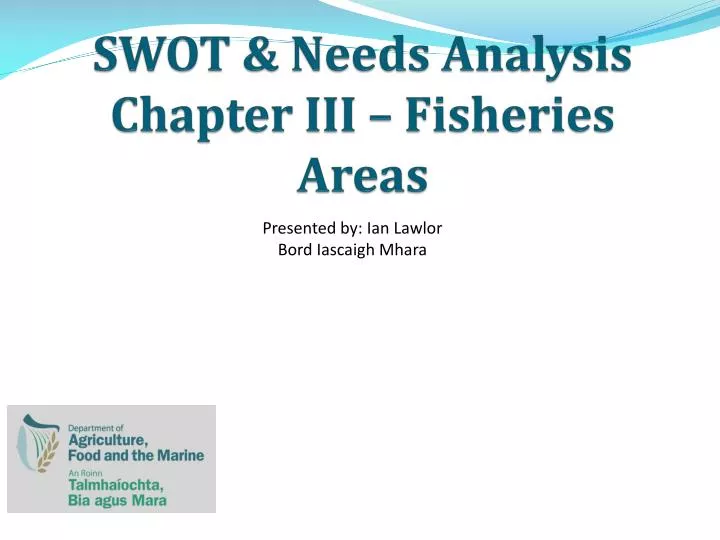 swot needs analysis chapter iii fisheries areas
