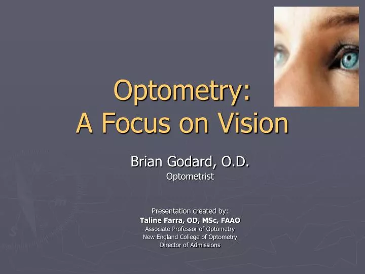 optometry a focus on vision