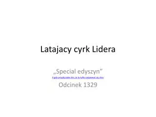 latajacy cyrk lidera