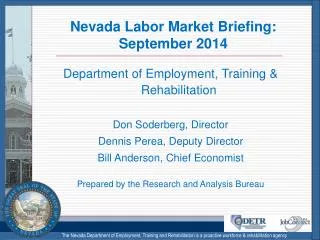 Nevada Labor Market Briefing: September 2014