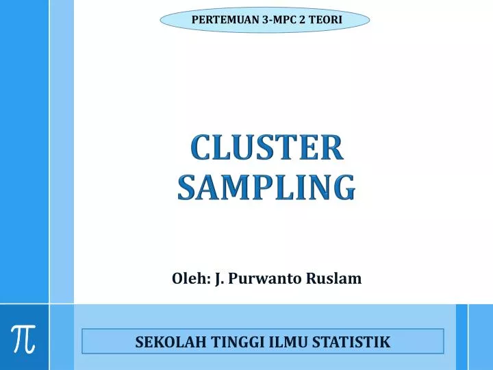 cluster sampling