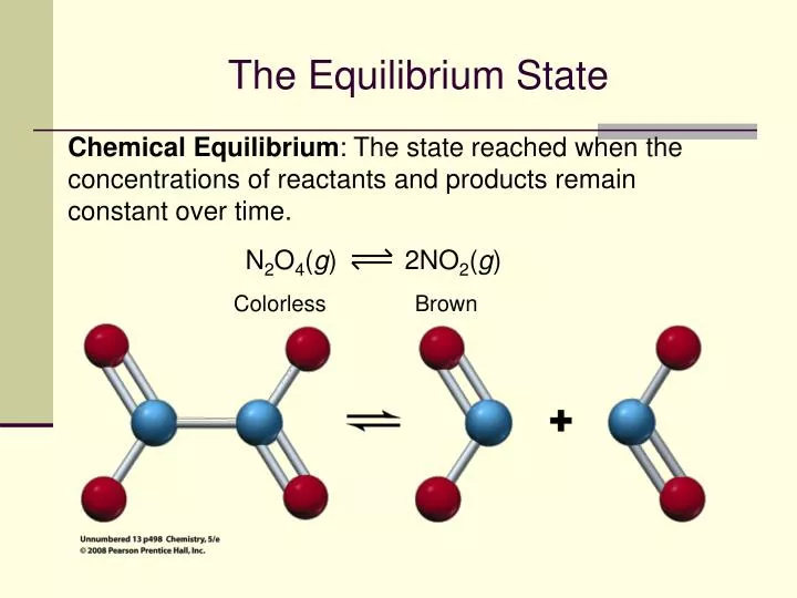the equilibrium state