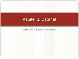 kapitel 3 datan t