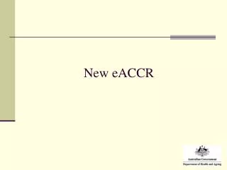 New eACCR