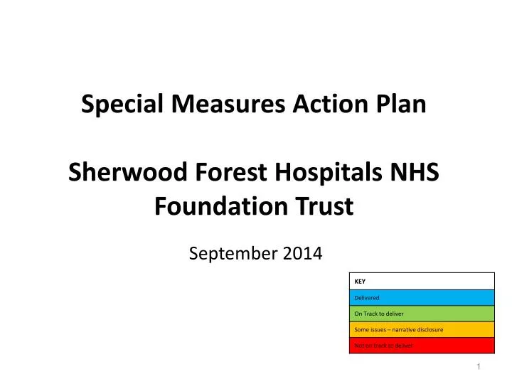 special measures action plan sherwood forest hospitals nhs foundation trust