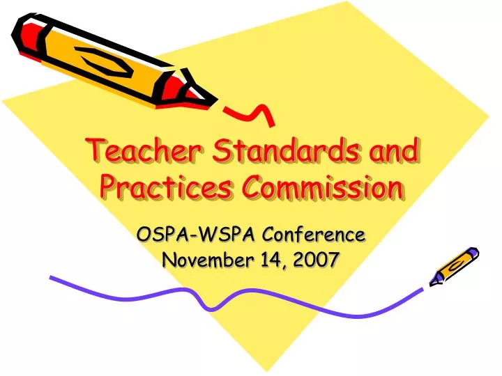 teacher standards and practices commission