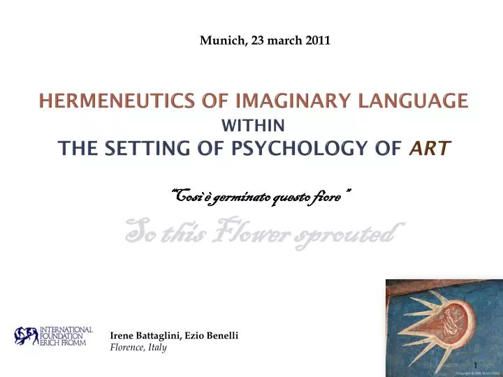 hermeneutics of imaginary language within the setting of psychology of art