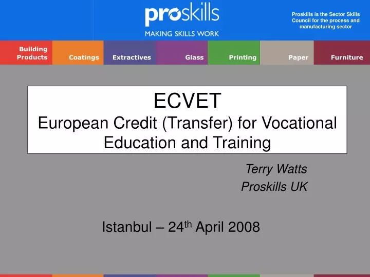 ecvet european credit transfer for vocational education and training