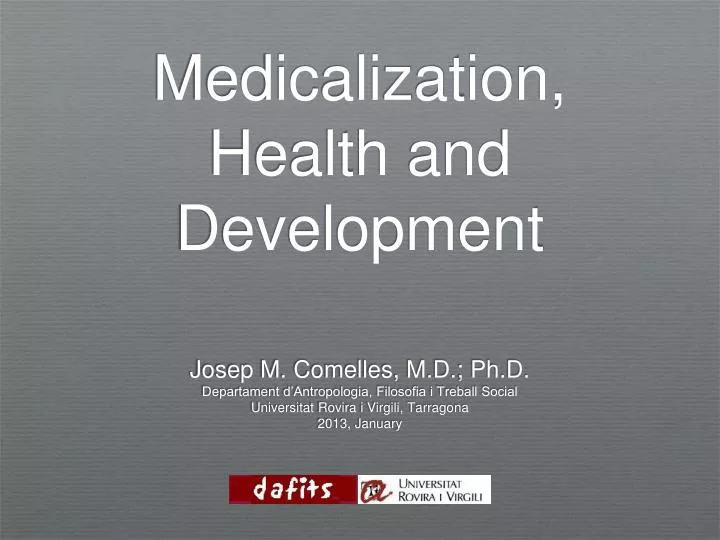 medicalization health and development