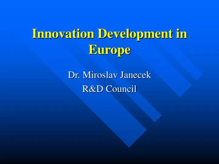 innovation development in europe