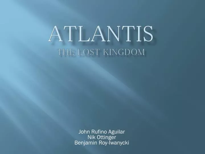 atlantis the lost kingdom