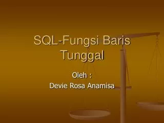 sql fungsi baris tunggal