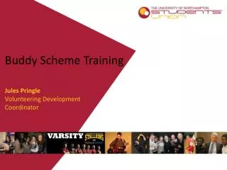 Buddy Scheme Training