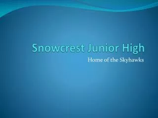 Snowcrest Junior High