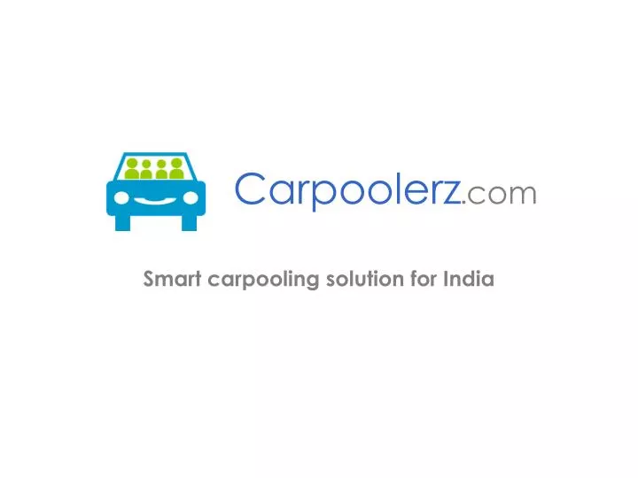 smart carpooling solution for india