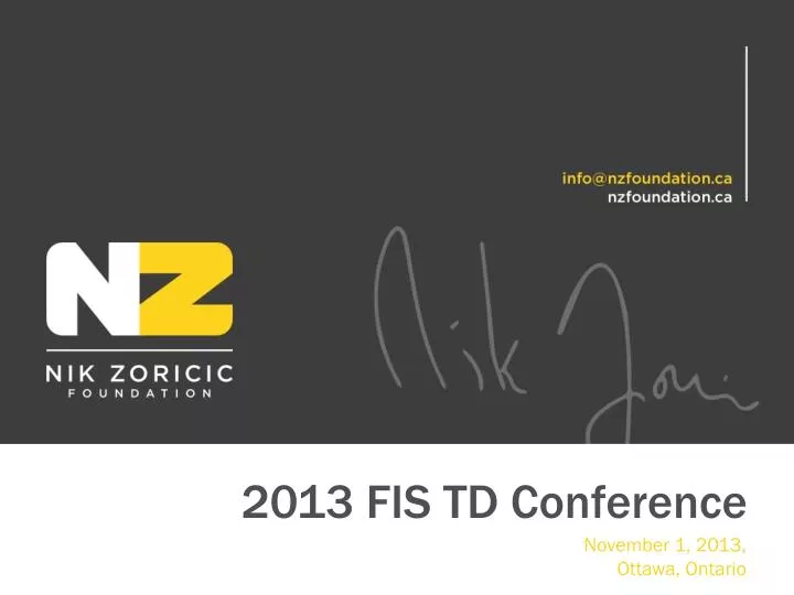2013 fis td conference